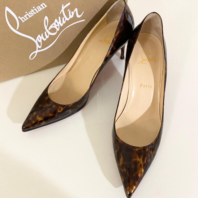 Christian Louboutin ☆ べっこう柄のパンプス♫ 売り公式店