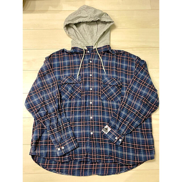 XLARGE エクストララージ HOODED PLAID SHIRT シャツ