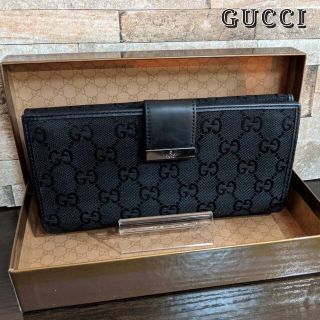 グッチ(Gucci)の専用　グッチ キャンバスレザー 長財布 Wホック 超美品 【鑑定済】(ショルダーバッグ)