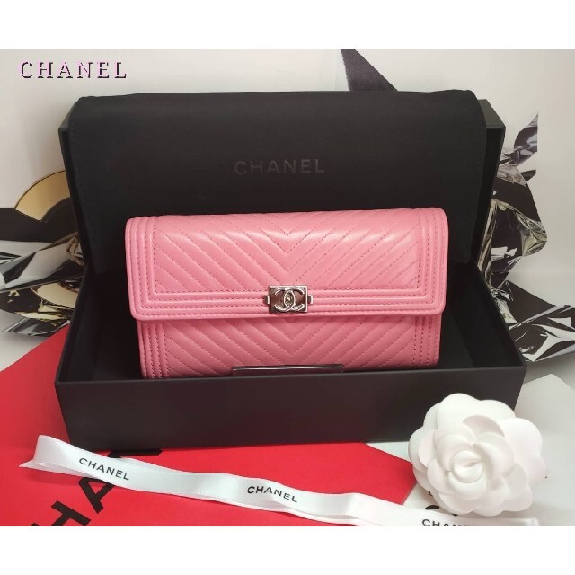 冬バーゲン☆】 CHANEL - 【極美品】 ボーイシャネル シェブロン