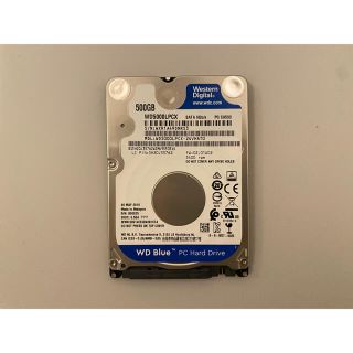 ほぼ新品! Western Digital WD 500GB HDD no.2(PCパーツ)