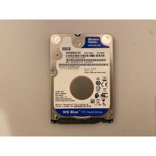 ほぼ新品! Western Digital WD 500GB HDD no.4(PC周辺機器)