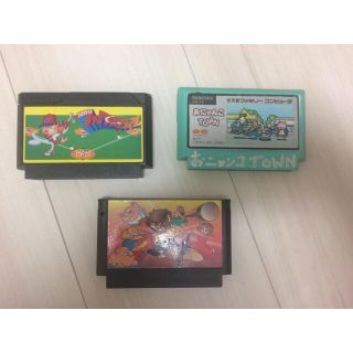 ファミリーコンピュータ(ファミリーコンピュータ)のファミコンカセット 3点セット(家庭用ゲームソフト)