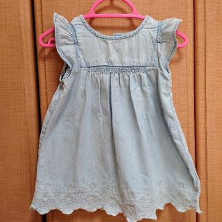 ベビーギャップ(babyGAP)のギャップ　デニムワンピース　パンツ付(ワンピース)