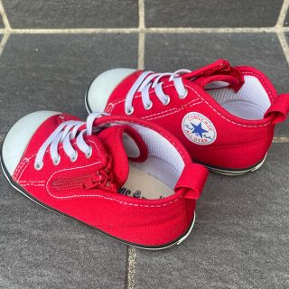 コンバース(CONVERSE)の美品！コンバース　赤　14センチ　converse(スニーカー)