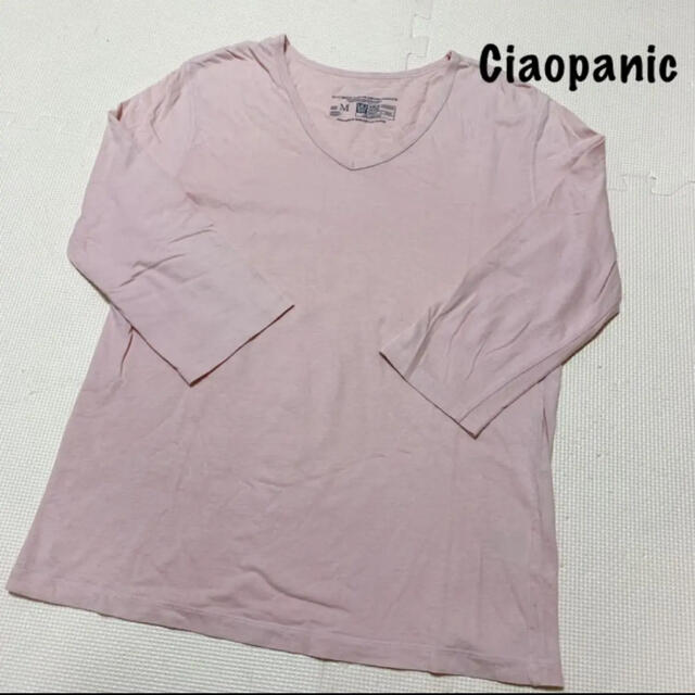 Ciaopanic(チャオパニック)のチャオパニック：7分袖 VネックロンT メンズのトップス(Tシャツ/カットソー(七分/長袖))の商品写真