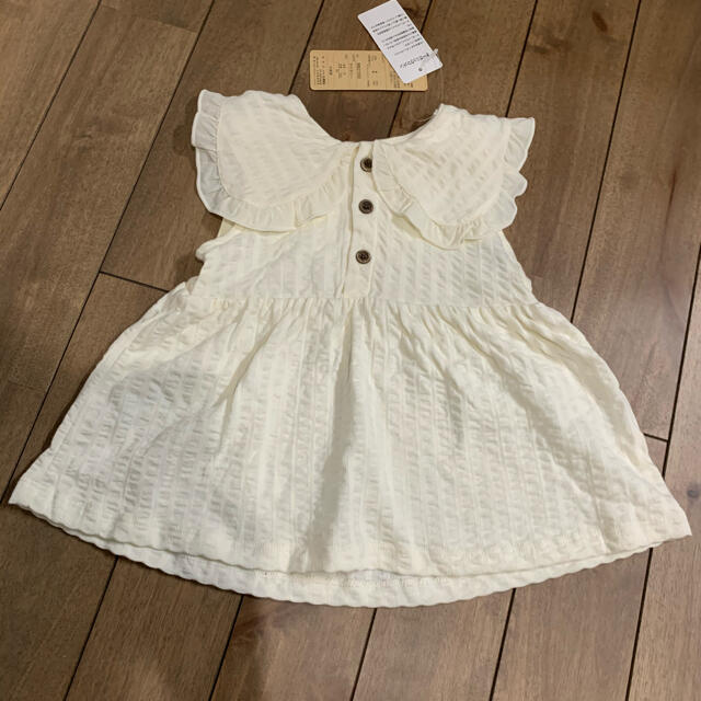 オーガニックコットン　ビッグ襟 キッズ/ベビー/マタニティのキッズ服女の子用(90cm~)(Tシャツ/カットソー)の商品写真