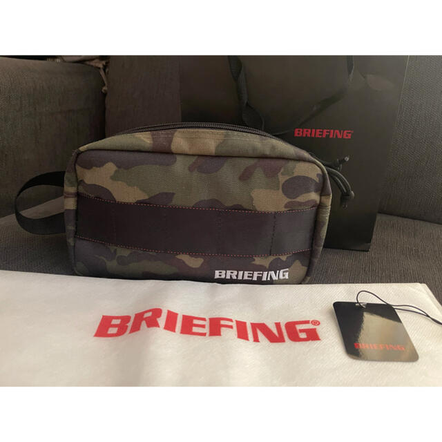 BRIEFING(ブリーフィング)のBRIEFING DOUBLE ZIP POUCH-3 ゴルフ メンズのバッグ(セカンドバッグ/クラッチバッグ)の商品写真