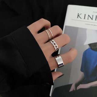 ザラ(ZARA)のリング 指輪　セット　シルバー　新品　クロスリング　韓国ファッション(リング(指輪))