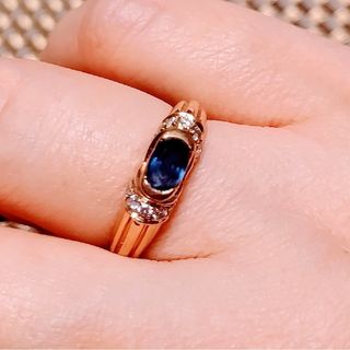 サファイアダイヤモンド💍イタリアンリング(リング(指輪))