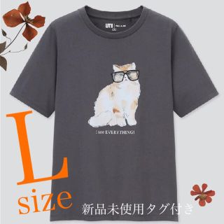 ポールアンドジョー(PAUL & JOE)の【新品未使用タグ付き】ユニクロ ポール&ジョー Tシャツ 猫柄(Tシャツ(半袖/袖なし))