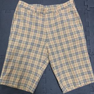 バーバリー ロンドン 総柄 スウェット ショートパンツ ハーフパンツ 茶
