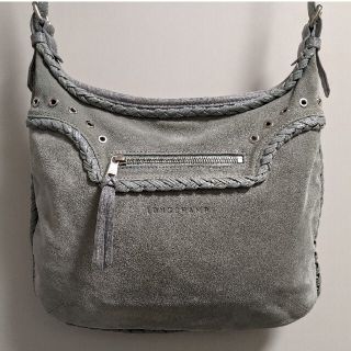 ロンシャン(LONGCHAMP)のLONGCHAMP ロンシャン ショルダーバッグ スエードレザー フランス製(ショルダーバッグ)