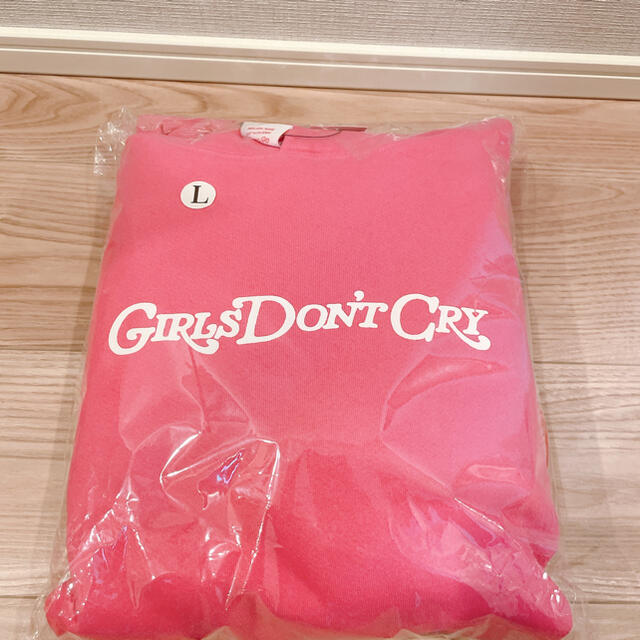 GDC(ジーディーシー)のゆう様専用　GIRLS DON’T CRY エンジェルフーディピンク L  メンズのトップス(パーカー)の商品写真