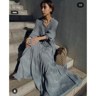 アメリヴィンテージ(Ameri VINTAGE)の【新品】SHIRRING PLEATS DRESS M(その他)