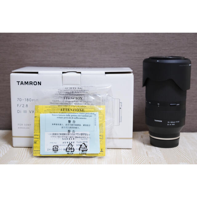 TAMRON(タムロン)のTamron 70-180mm f2.8 Di III VXD sony用 スマホ/家電/カメラのカメラ(ミラーレス一眼)の商品写真