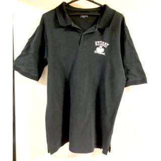 ステューシー(STUSSY)のSTUSSY/プリントポロシャツ/Lサイズ(ポロシャツ)