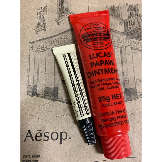 Aesop(イソップ)のAesopリップ、ポーポークリームのセット販売 コスメ/美容のスキンケア/基礎化粧品(リップケア/リップクリーム)の商品写真