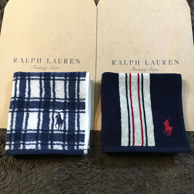 Ralph Lauren(ラルフローレン)のビジネス・スーツにも♡ラルフローレン タオルハンカチ メンズのファッション小物(ハンカチ/ポケットチーフ)の商品写真