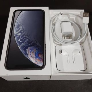 アップル(Apple)のiPhone XR 64GB ブラック au simロック解除済み(スマートフォン本体)