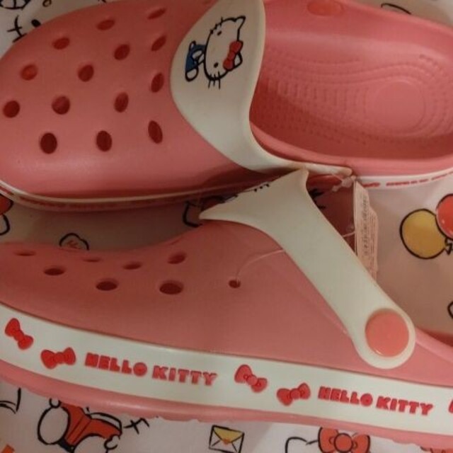 HELLO KITTY♥クロックスサンダル(ピンクL) レディースの靴/シューズ(サンダル)の商品写真
