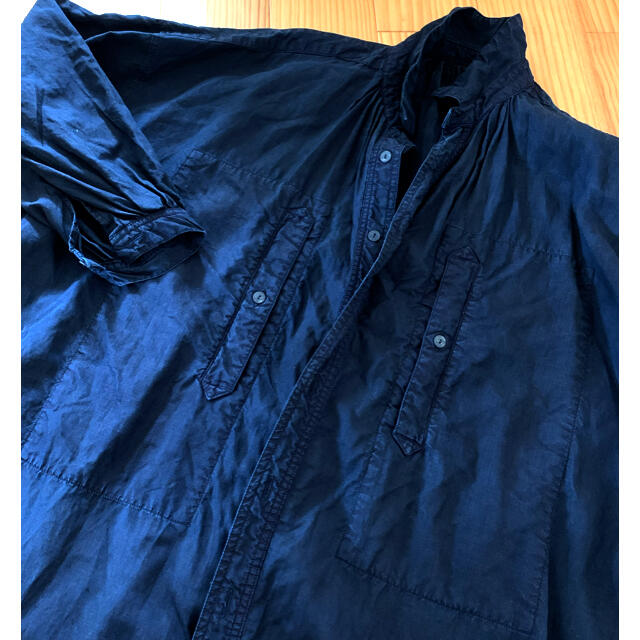 nest Robe(ネストローブ)の[nestRobe]ブラック Ladysシャツ ワンピース レディースのワンピース(ロングワンピース/マキシワンピース)の商品写真