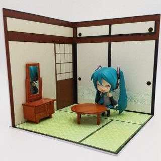 背景ボード 1/12 和室 ねんどろいどやドール撮影用に フィギュア向け