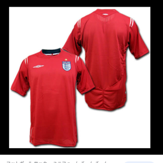 アンブロ(UMBRO)のイングランド代表選手用ユニフォーム(Tシャツ/カットソー(七分/長袖))