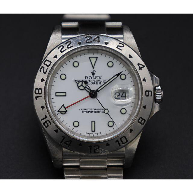 ROLEX EXPLORER 2 16570 白 2000年 P品番 ダブルバッ時計