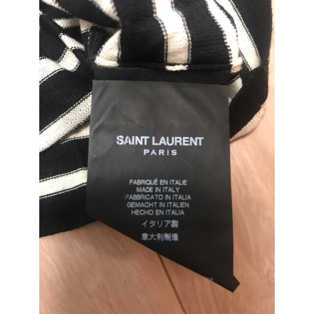 Saint Laurent(サンローラン)のサンローラン  Saint-Laurent サマーニット　トップス  ボーダー　 レディースのトップス(カットソー(半袖/袖なし))の商品写真