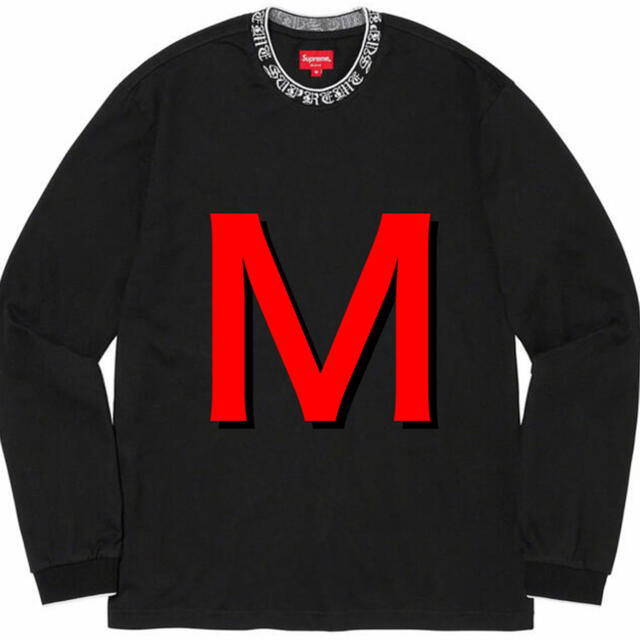 【Mサイズ】Old English Collar Logo L/S Top