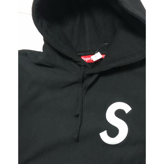 Supreme S Logo Hooded Sweatshirt 黒S - パーカー