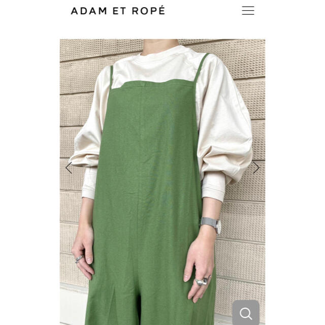 Adam et Rope'(アダムエロぺ)のADAM ET ROPE' ラウンドスリーブプルオーバー　アダムエロペ  レディースのトップス(Tシャツ(長袖/七分))の商品写真