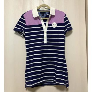 トミーヒルフィガー(TOMMY HILFIGER)のTOMMY HILFIGER  トミーフィルガー　ポロシャツ　ボーダー(ポロシャツ)