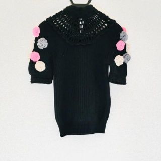 ミュウミュウ(miumiu)のミュウミュウ 半袖セーター サイズ38 S -(ニット/セーター)