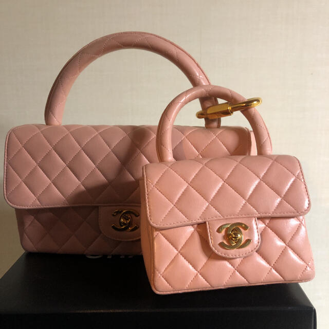 ハンドバッグ 激レア CHANEL マトラッセ 親子バッグ ピンク 311110.8円