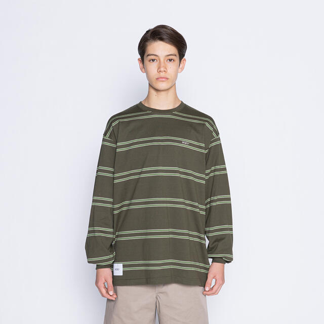 W)taps(ダブルタップス)の希少XL 21SS WTAPS JAM 02 LS GREEN カーキ メンズのトップス(Tシャツ/カットソー(七分/長袖))の商品写真