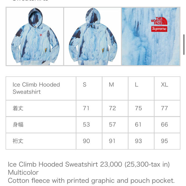 Supreme The North Face Ice Climb Hoodedトップス