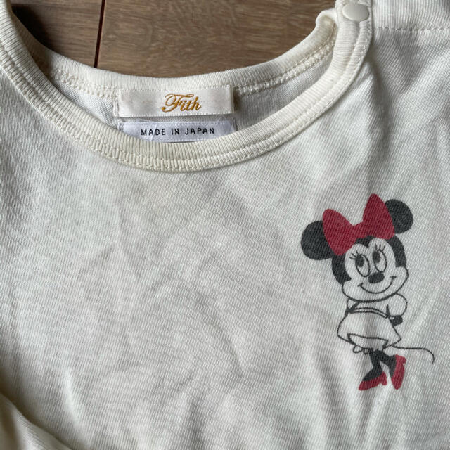 Disney(ディズニー)のFITH ミニーマウス　AラインロンT キッズ/ベビー/マタニティのキッズ服女の子用(90cm~)(Tシャツ/カットソー)の商品写真