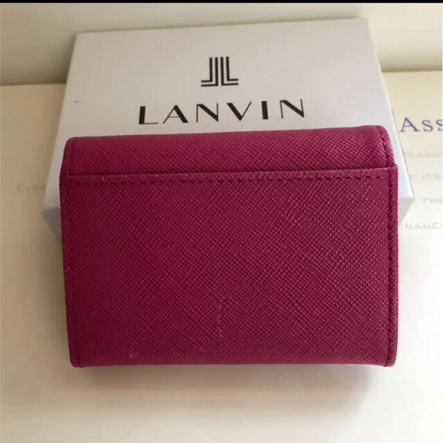 LANVIN en Bleu(ランバンオンブルー)のランバンオンブルー コンパクト折り財布　コインケース 付き　ピンク レディースのファッション小物(財布)の商品写真