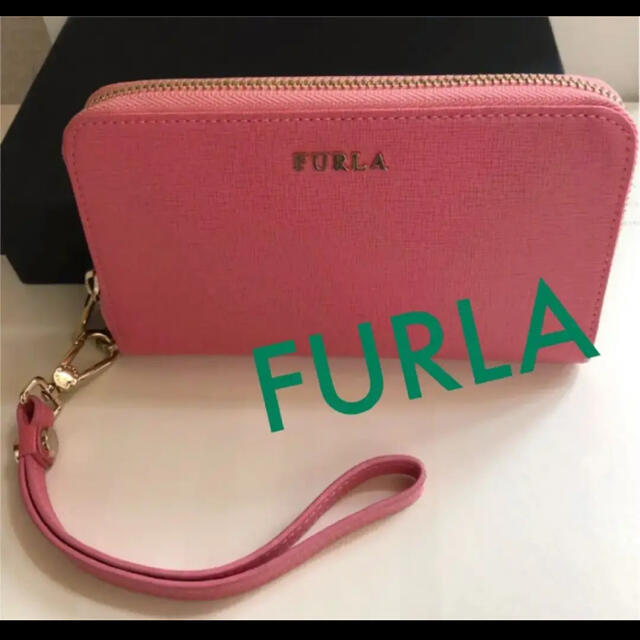 Furla(フルラ)のフルラ お財布　カードケース　ストラップ付き　ピンク レディースのファッション小物(財布)の商品写真