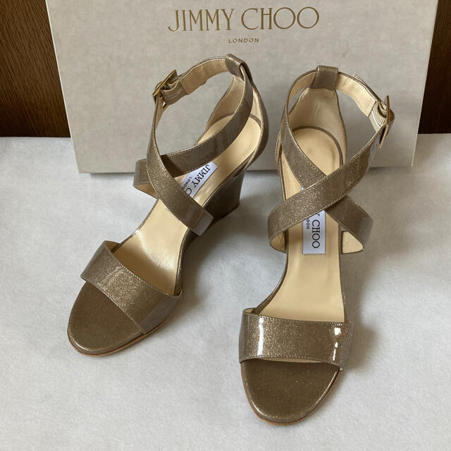 JIMMY CHOO(ジミーチュウ)の美品 ジミーチュウ サンダル レディースの靴/シューズ(サンダル)の商品写真