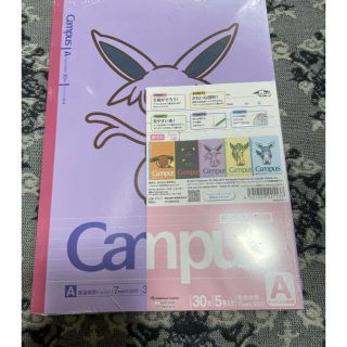 ポケモン(ポケモン)のポケモン　イーブイ　campus 5冊セット(ノート/メモ帳/ふせん)