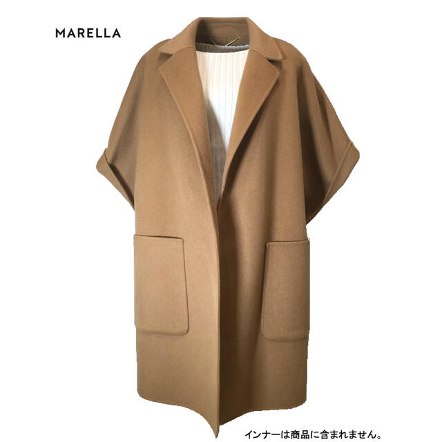 極美品 MARELLA CUCHITO A MANO ダブルフェイスケープコート