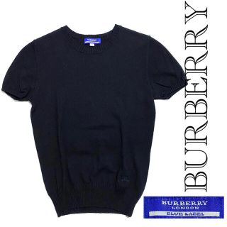 バーバリーブルーレーベル(BURBERRY BLUE LABEL)の【美品】BURBERRY / バーバリーブルーレーベル サマーニット 半袖(ニット/セーター)