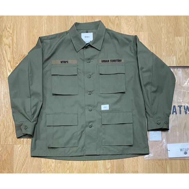 WTAPS 21SS JUNGLE LS  オリーブ　Mサイズ　ダブルタップス