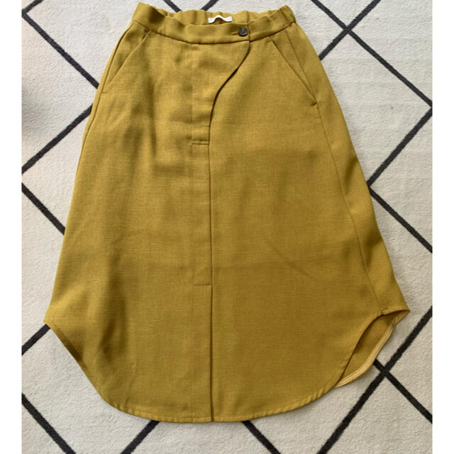 MATIN イエローシャツ風スカート レディースのスカート(ひざ丈スカート)の商品写真