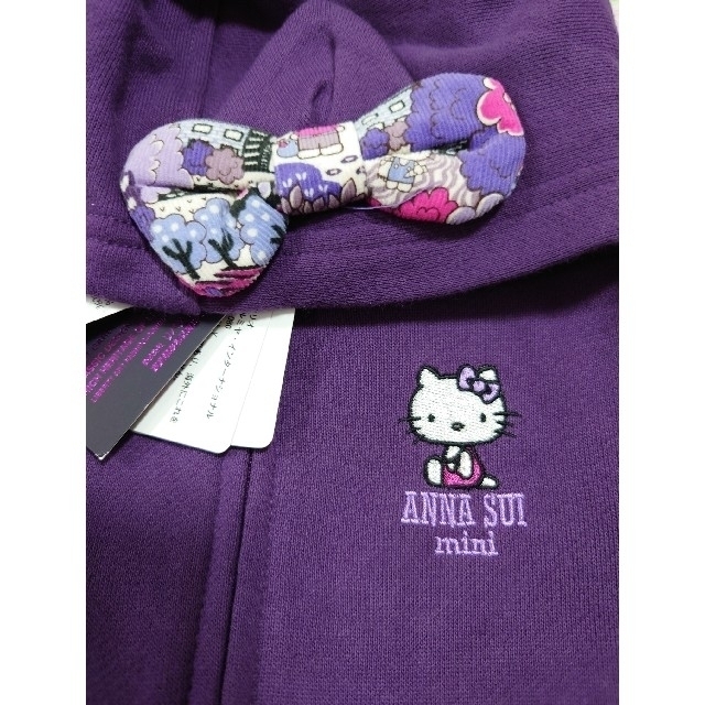 ANNA SUI mini(アナスイミニ)の【新品】アナスイミニ　キティ　パーカー　110 キッズ/ベビー/マタニティのキッズ服女の子用(90cm~)(ジャケット/上着)の商品写真