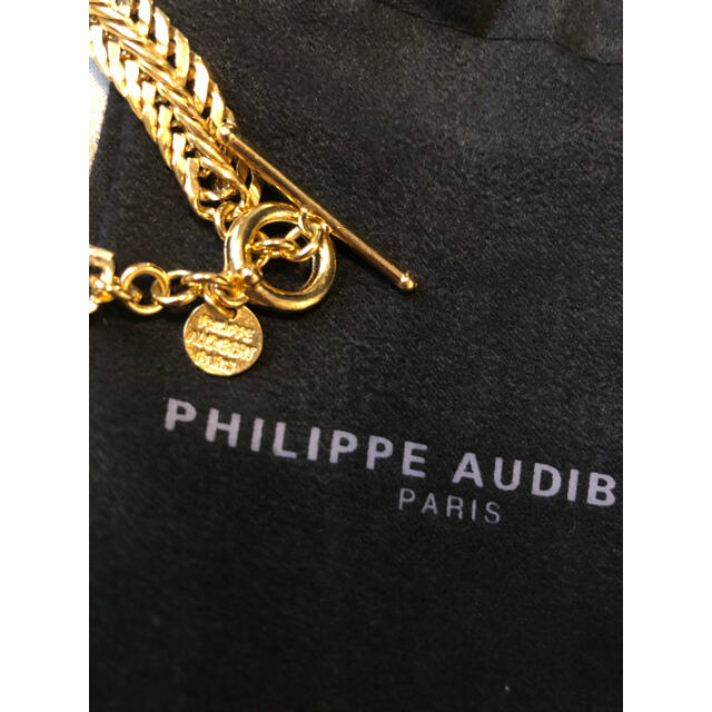 Philippe Audibert(フィリップオーディベール)のPHILIPPE AUDIBERT ゴールドネックレス　美品 レディースのアクセサリー(ネックレス)の商品写真