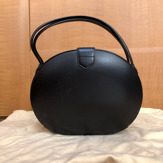 LOEWE - ロエベ LOEWE 丸型 ハンドバッグ 黒 アナグラム マグネットの